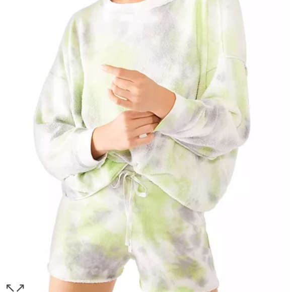 Free People Pants - Free People Tie Dyed Sweatshirt & Shorts